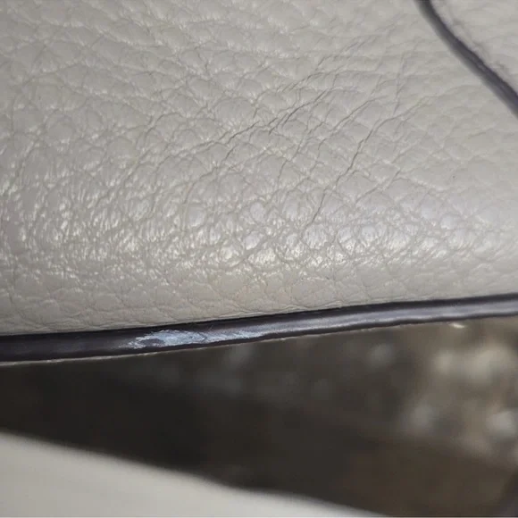 Kate Spade Jackson Gray Leather Satchel Crossbody Bag - Picture 5 of 9